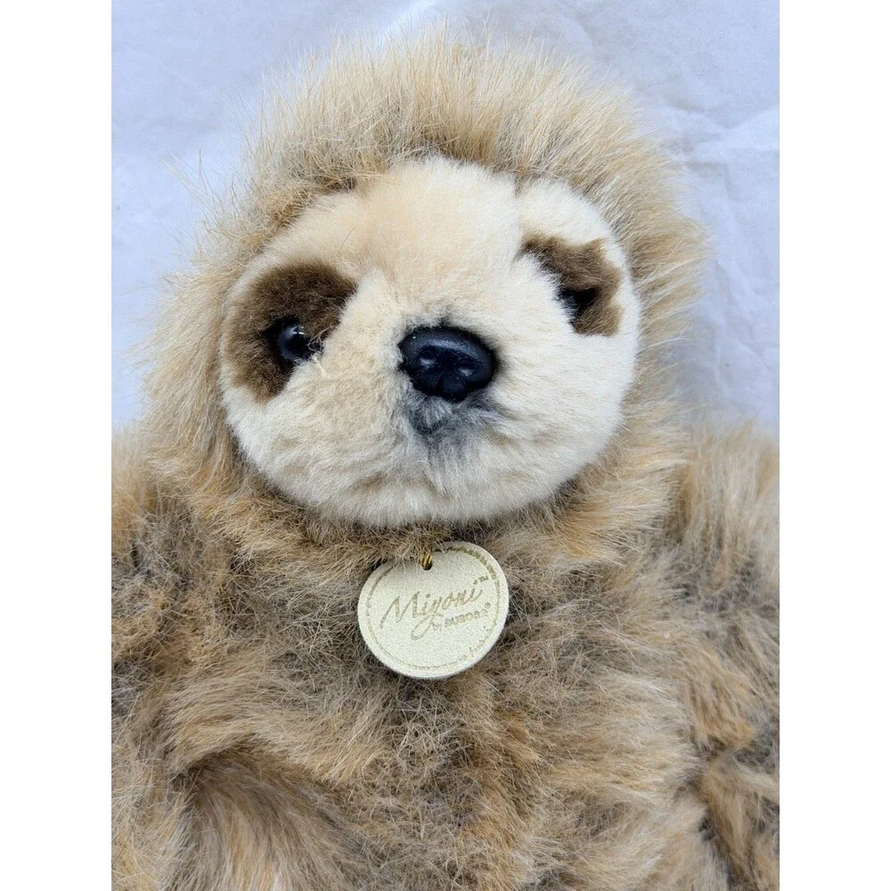 Aurora Miyoni Plush Tree Sloth Brown Furry Stuffed Animal Toy 9”